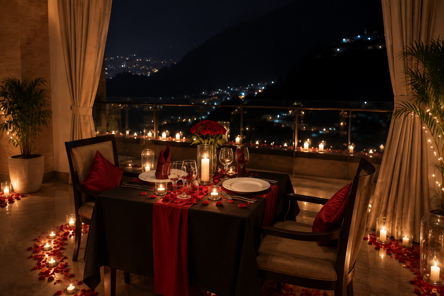🕯️ Candle Light Dinner Setup