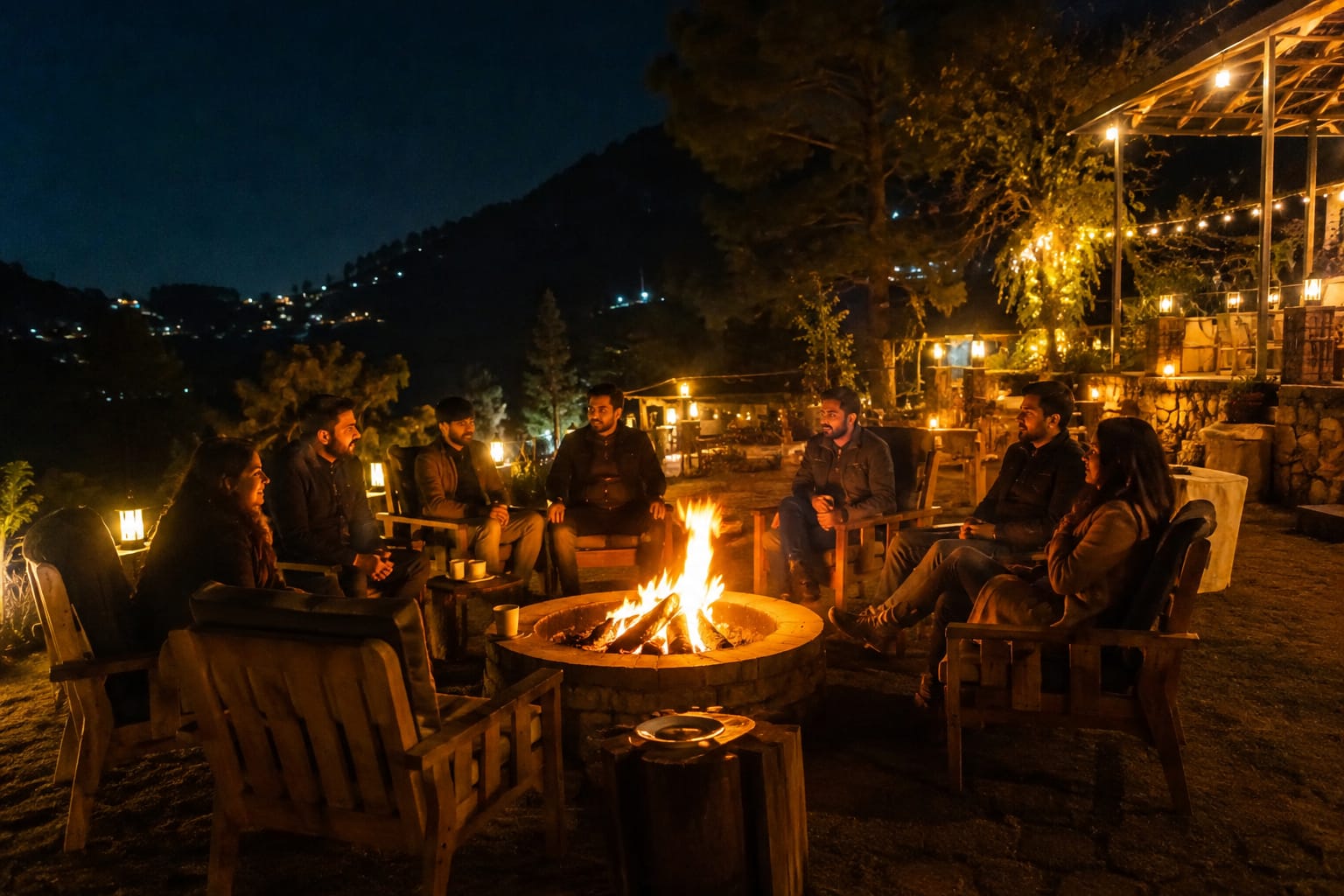 Bonfire & Mountain Nights